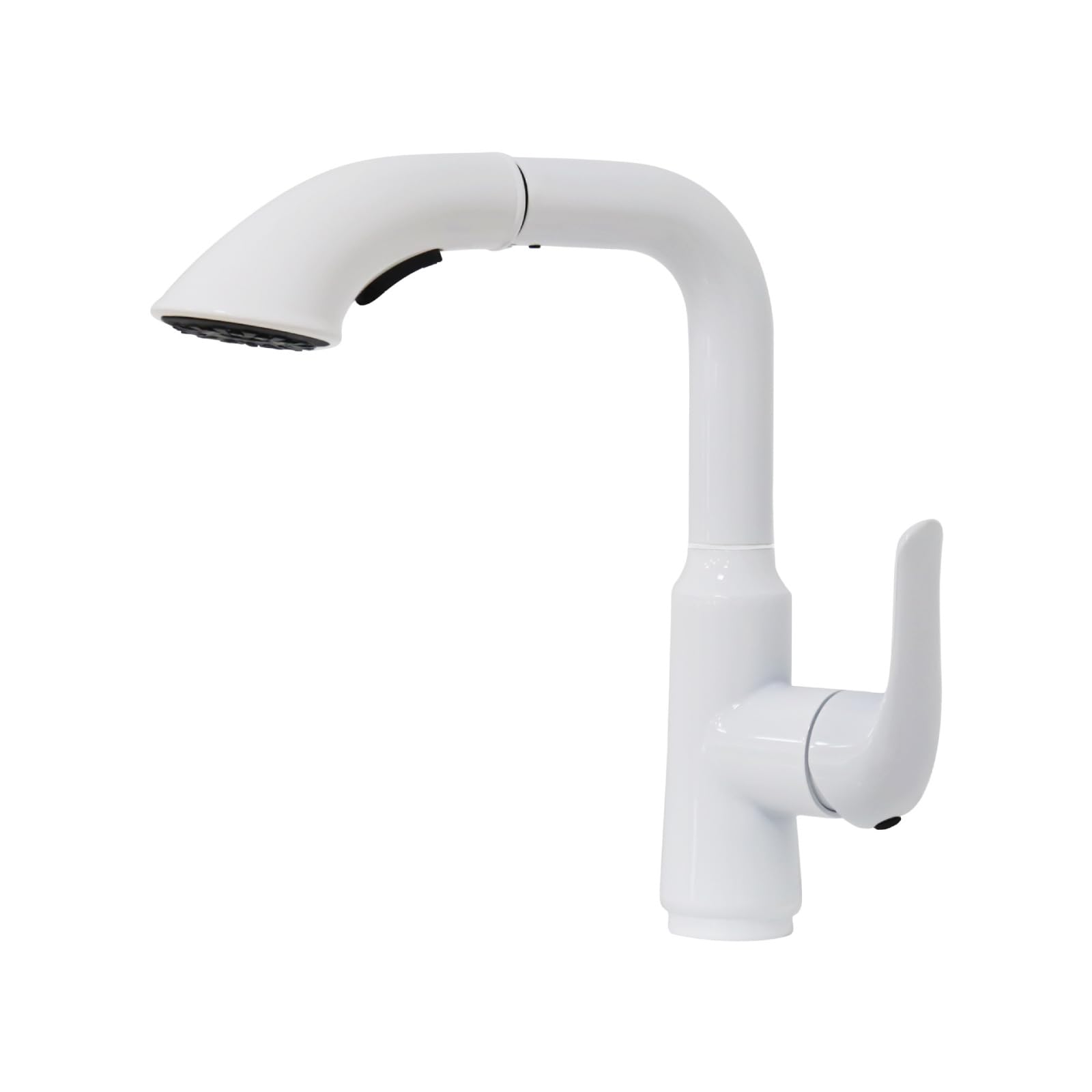 Fanjubei White 304 Stainless Steel Hot And Cold Pull-Out Washbasin Faucet,