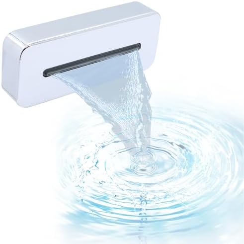 HOMEDEC Luxury Waterfall Bathtub Spout with Up/Down, 5.12inch Chrome ...