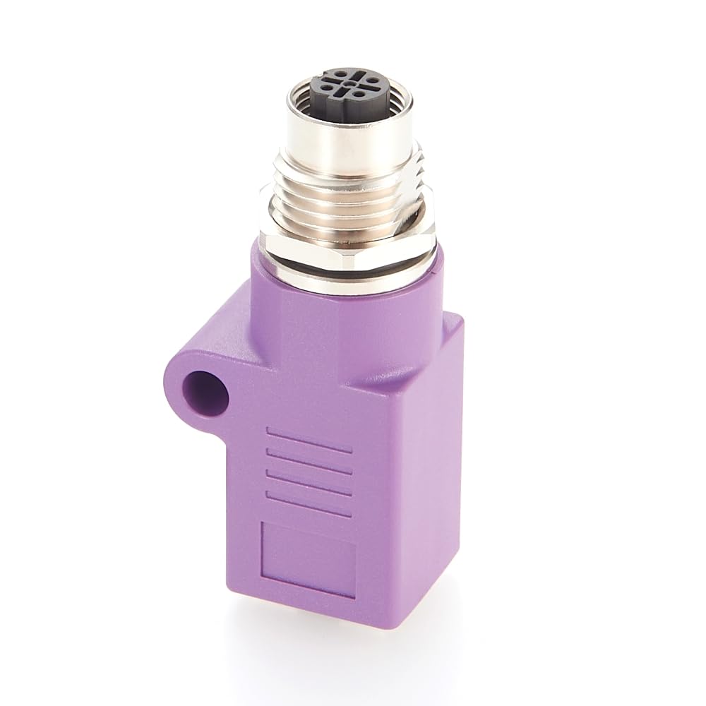M12 4-poliger D-Code auf RJ45-Buchse, Profinet M12 auf RJ45 Schalttafelmontage, Schottadapterbuchse, wasserdicht, industrieller Rundstecker für industrielle Automatisierung (M12-Buchse auf RJ45 gerade