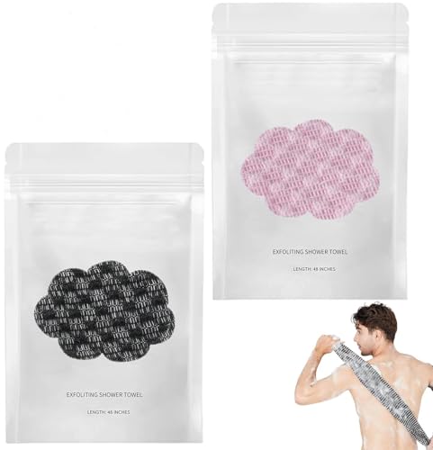 Exfoliating Shower Towel 2-in-1 Exfoliating Towel Premium Scrub Wash Cloth for Body Face Blissal exfoliating Towels-Body Scrubber with 2 Sides for All Skin Types