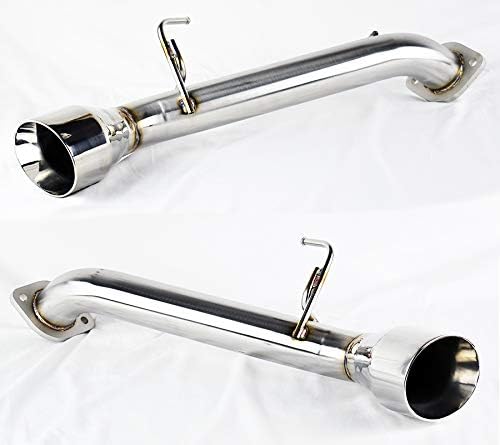 PLESIU Stainless Steel Axle Back Muffler Exhaust for Infiniti G37 2dr Coupe 2008-2013