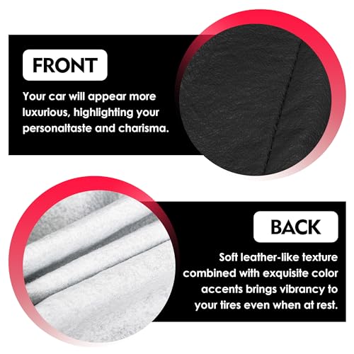 Image of K-Musculo Spare Tire Cover, RV Spare Tire Cover, Waterproof Anti-UV Tire Cover RV Accessories for RV /Truck /Trailer /SUV. (Black 24 inch-26 inch Dia)