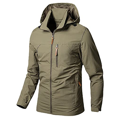 Chaqueta deportiva impermeable para hombre con capucha miniatura 1