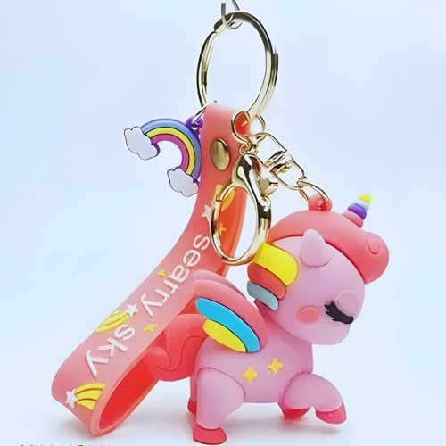 Image of Cute 3D Keychain | Keyring & Quirky Bag Charm | Hard Silicone, Unbreakable | Travel Essential | Kids Friendly | Strap & Bag Hook