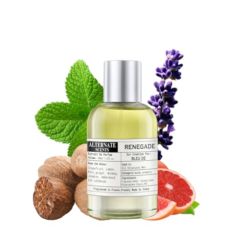Image of Alternate Scents Renegade Long Lasting 100ml Perfume For Men |Strong& long Lasting with 30% Oil Concentration|Fresh, Woody & Citrusy| Fragrance From France | Made In India|