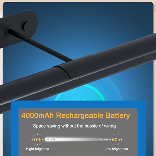 Lámparas de pared sin cable con sensor táctil regulable y 3 modos de luz LED blanca 5