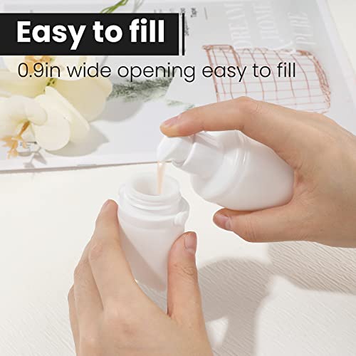 RONRONS Silicone Travel Bottles,1oz Mini Ketchup Squeeze Salad Dressing Sauce Bottles Small Leak Proof TSA Approved Container for Shampoo Conditioner Toiletries(4 Pieces2