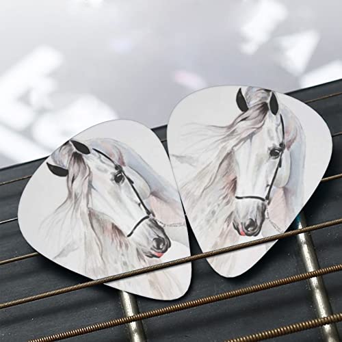 Lot de 12 médiators en forme de cheval d’Andalouse pour guitare basse électrique acoustique - Les Beatles, Paul McCartney, John Lennon, RIngo Starr, George Harrison Lot de 12 médiators en forme de cheval d'Andalouse pour guitare basse électrique acoustique – Image 8