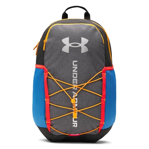 Under Armour Mochila Hustle Sport 6.0, (003) Preto/Preto/Prata Metálica, One Size Fits Most