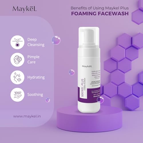 MAYKEL LIFE SCIENCE Maykel Plus Foaming Face Wash 100ml - Image 4