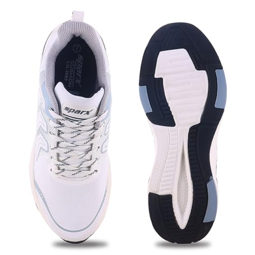 Image of SPARX Sports Running Shoes for Men - Lightweight Breathable Lace-Up Athletic Shoes with Cushioned Comfort, Shock Absorption, Durable Grip, Flexible Sole & Everyday Walking Performance