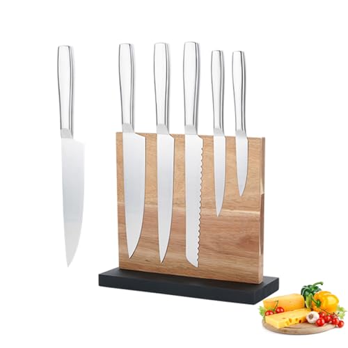 Silver Knife Set，6-Piece Stainless Steel Non-stick Dishwasher Safe Kitchen Knife