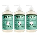MRS. MEYER'S CLEAN DAY Hand Soap, Made with Essential Oils, Basil, 12.5 fl. oz - Pack of 3