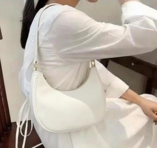 Image of Self Design PU Handbag for Women Ladies Casual Travel Shopping Office Shoulder Carry Bag