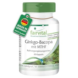 Fairvital Ginkgo-Bacopa mit MTHF 60 Kapseln