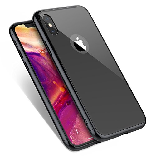 VemMore Funda iPhone X/iPhone 10 360 Grados Full Body Protección Bumper Ultra Slim 3 in 1 Design Elegante PC Hard Skin Case Cover para Apple iPhone X/iPhone 10 (Negro) Cover