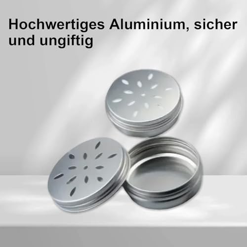 Billowvolve 10 Stück Runde Hundeduft-Trainingsbox Geruchstrainingsdosen für Hunde Training Geruchsbehälte Dose Metalldosen mit Belüftungslöchern Geruchsfähig Trainingsgeräte