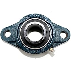 Maquinaria De Confeccion Industrial DOJA Industrial | Rodamientos con Soporte UCFL 204 | Cojinetes de Bolas para Eje de 20mm | Pack de 2 unidades | Principales usos: Fresadoras, Impresora 3D, Bricolaje.
