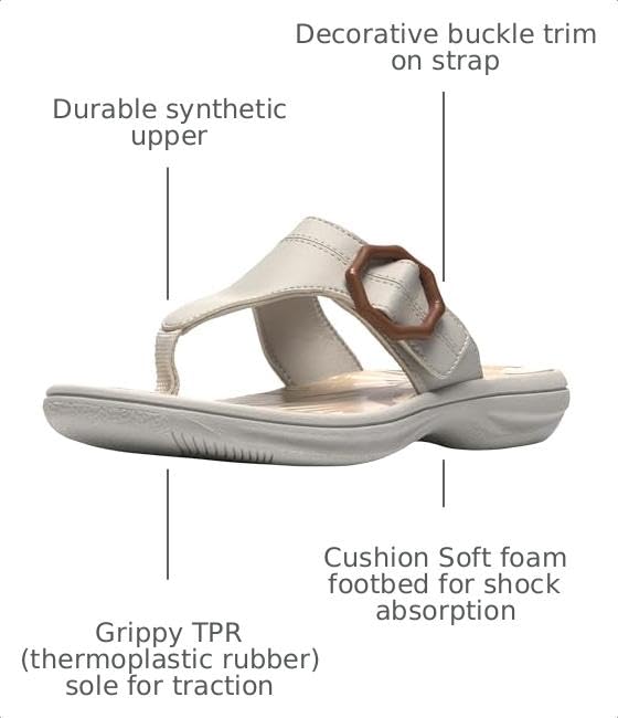 Image of Clarks Women's Breeze Cove Cloudsteppers Flip-Flop