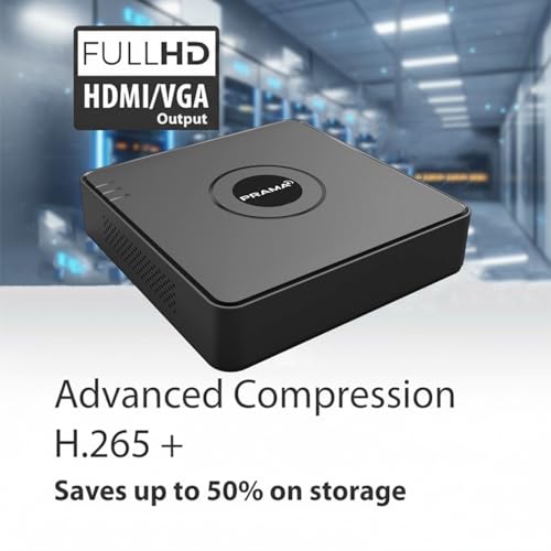 Image of Prama PT-DR1A08G-K1 8 Channel DVR 1080P, H.265 Pro+ /H.264+ Video Compression, 1 Sata Interface Up to 6 TB Capacity for Each Disk, HDTVI /AHD /CVI /CVBS /IP Video Input.
