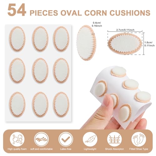 Jumpow Corn Cushions Callus Pads - Prevention Or Pain Relif From Calluses, Corns, Blisters, Heel Frictions, Reusable, Self-Stick Corn Removers For Max Comfort And Protection Feet Toes thumb #5