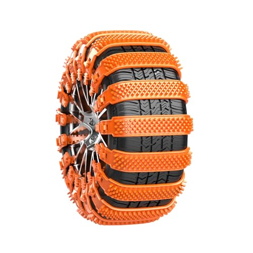 Cadenas para neumáticos, 10 Unidades, Antideslizantes, Ajustables, Cadenas de transmisión para Furgonetas pequeñas, Senderismo Invernal en Hielo, Transporte de remolques,