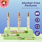 Blossom Roll on Perfume for Women Alcohol Free Rollerball Perfume Oil with Essential Oils, Infused with Real Flowers, Made in USA, 0.20oz (Bergamot, Pear, Vanilla, Orchid), Cedarwood Raspberry - Image 3