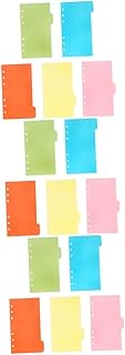 VILLCASE 18 Peças Divisores De Fichário Caderno De Papel De Enchimento Abas De Caderno Para Fichários Divisores De Caderno Página De Caderno Páginas Separadas Planejador Inserções Cartão