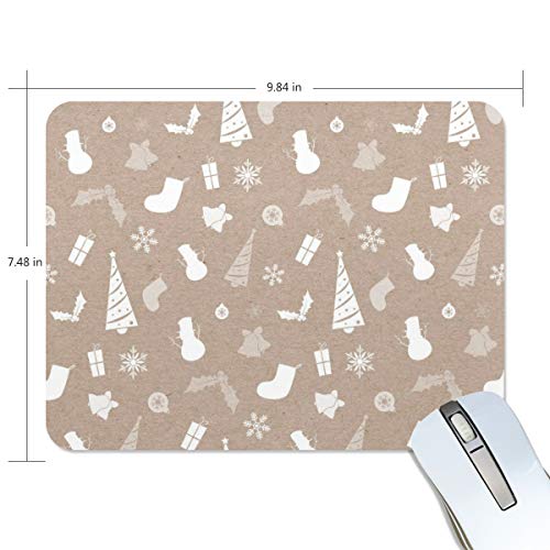 Preisvergleich Produktbild Mauspad mit Weihnachts-Vibe-Papier-Kollektion, Premiumtexturiertes Mauspad, rutschfeste Gummiunterseite, für Laptop, Computer und PC