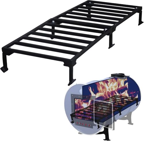 Sonret Burn Barrel Grate Perfect for 30-55 Gallon Metal Barrel Wood Stove Grate for Camping Equipment Barrel Stove Kits Barrel Woodstove Kit for Emergency Heating & Cooking