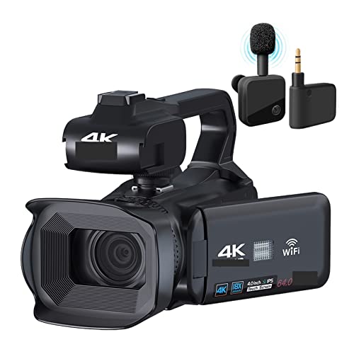 Caméra vidéo 4K diffusion en direct avec écran tactile rotatif enregistreur vlog