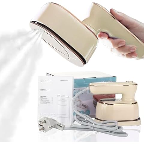 1000w Portable Mini Travel Steamer for Clothes: hand held steamer travel size handheld mini steam iron for clothing dress shirt plancha a de vapor para ropa portatil small compact ironing machine Cover