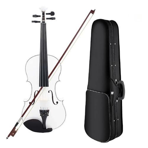 Professional Violin Set 4/4 Violin Suitable For Beginners White With Case Bow Mute And Other Accessories Set(1)
