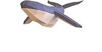 DIY Humpback Whale Papercraft Kit - Pre-Cut Low Poly Paper Sculpture, Handmade Sea Animal Figurine Home Decor