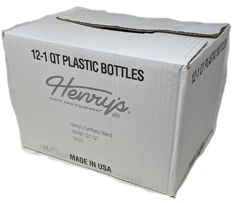 Aceite Mezcla Sintética SAE 10W-30 Henry's 12 botellas 1 Quart miniatura 2
