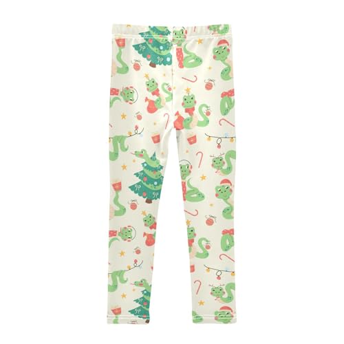 ZZKKO Girls Leggings Ccartoon Character Snake Toddler Girls Clothes Leggings for Girls Toddler Girls Leggings 3-4T2