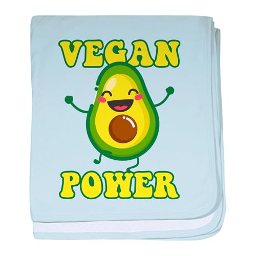 CafePress Vegan Power Avocado Veganism Veggie A Baby Blanket, Super Soft Newborn Swaddle