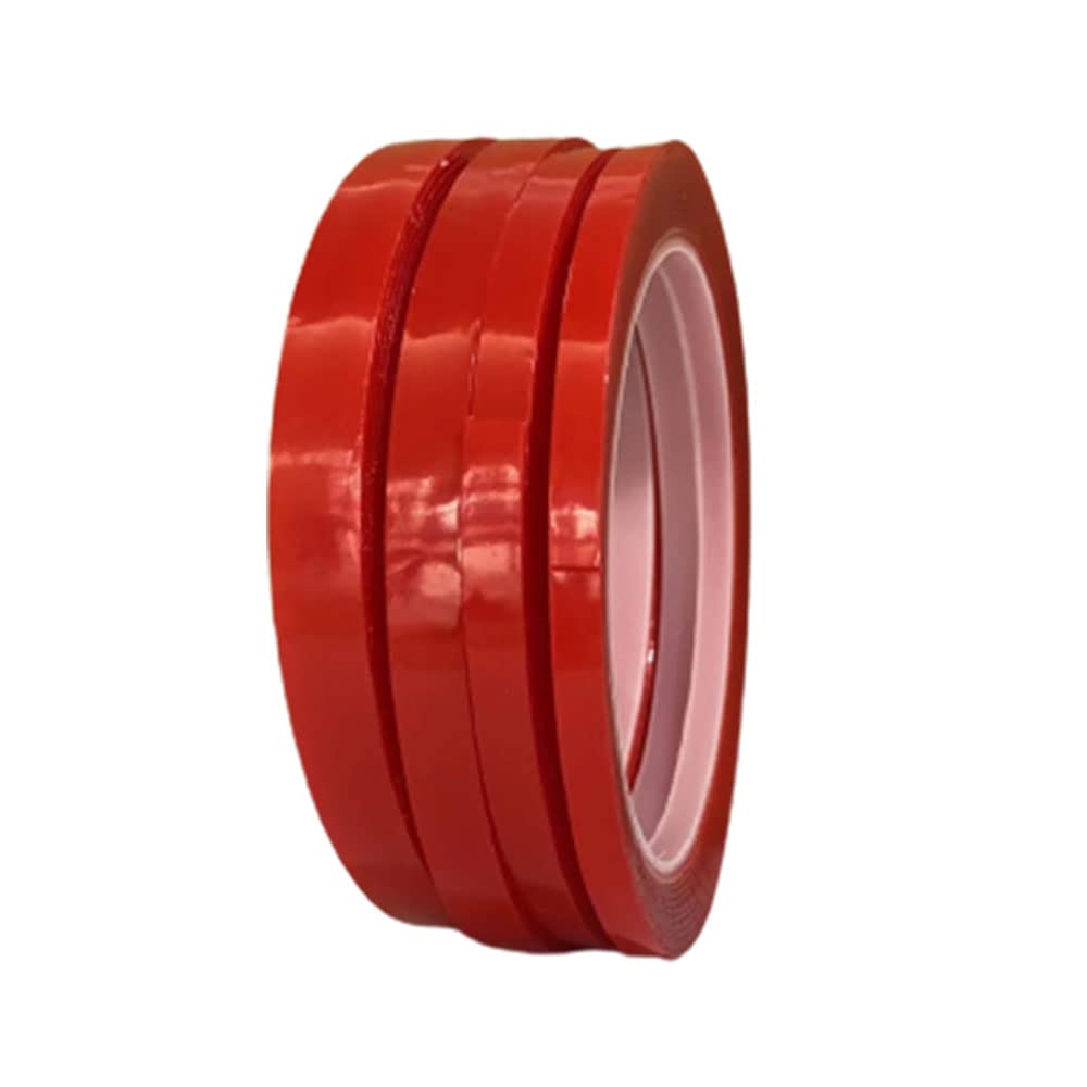 4 Pcs Transparent Nail Art Display Stand Holder Adhesive Removable Double-Sided Mounting Tape Multi-Functional Double Sided Tape for Home Office Decor Vehicle 5MM 6MM 8MM 10MM