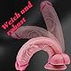 34cm realistischer extra dicker Riesendildo mit starkem Saugnapf,weicher Silikon großer langer Analdildo,XXXL dicker Penis,stimuliert G-Punkt Vagina,Sexspielzeug für Erwachsene für Frauen/Männer/Paare