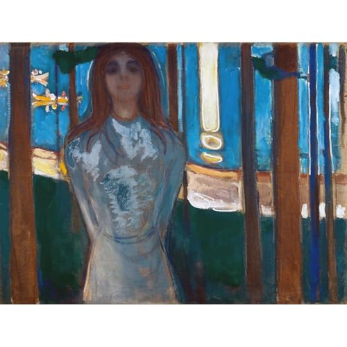 Impression giclée Munch La voix nuit d'été toile enroulée 61x81 cm pour déco salon