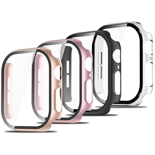 Ya en manzanajugosa.com: Simpeak 4 Pack Protector de Pantalla de Cristal Templado Compatible con Apple Watch Series 11/10 42mm - Carcasa Protector Funda General para HD PC Duro HD Ultra-Thin Anti-Rasguños