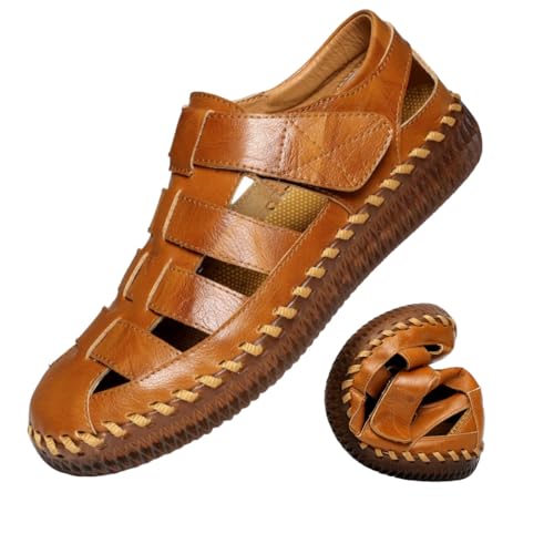 HESBITEUL Mens Sport Sandals Breathable: Outdoor Fisherman Shoes Adjustable for Summer