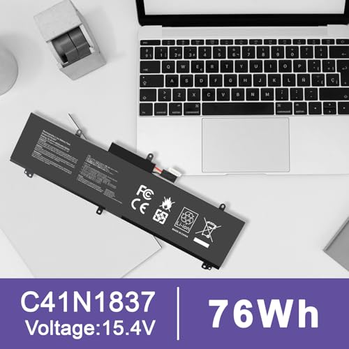 Image of C41N1837 Laptop Battery for ASUS ROG Zephyrus G15 GA501I GA502 GA502D GA502DU GA502GU GA502IV GU502 GU502DU GX502GW GX532GV GU532GW GU502LU GU502LW GU502LV GX502LXS GX502GV GX502GW 0B200-03380100