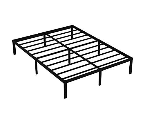 COMASACH 16 Inch King Size Bed Frame Supports up to 3500lbs, No Box Spring Needed, Platform with Heavy Sturdy Metal Steel, Easy Assembly, Under Bed Storage, Noise-Free, Non-Slip