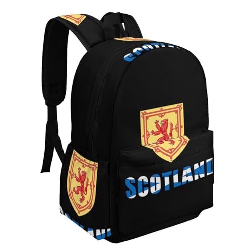 Scottish Flag Britain Simple Casual Backpack Travel Hiking Laptop Shoulder Bag Daypack2