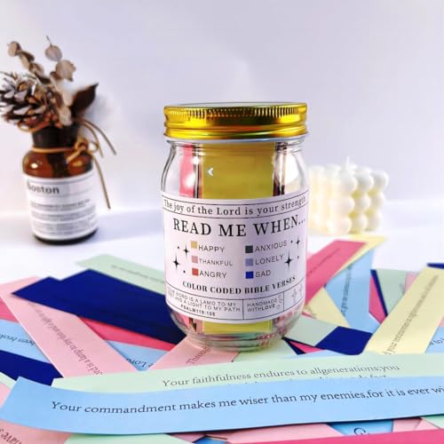 Bible-Verses-in-a-JarBible-Verses-Jar-for-Emotions-and-FeelingsBible-Verse-CardsChristian-Bible-GiftsPrayer-Request-CardsChurch-Gift-Scripture-Cards-with-Bible-Verses-Jar