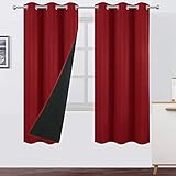 Cortinas de ahorro de energía: estas cortinas térmicas ayudan a prevenir la pérdida de energía aislando los veranos calurosos y los fríos inviernos. Cortinas térmicas perfectas para dormitorio, sala de estar, habitación de los niños y guardería