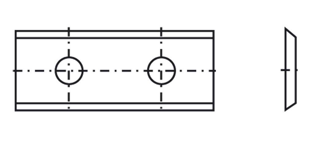 HM płyta dwustronna 35° | 30 x 12 x 1,5 mm a=14 mm | 10 sztuk | bardzo dobrze nadaje się do drewna miękkiego | do narzędzi do płytek dwustronnych | frez górnowrzecionowy | frez do rowków