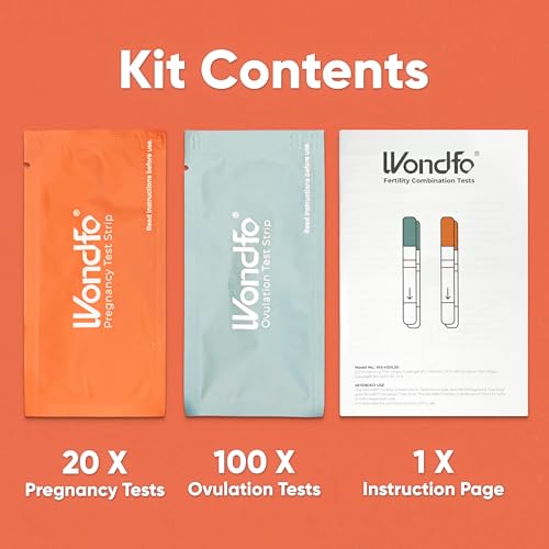 Image of Wondfo 100 Ovulation Test Strips and 20 Pregnancy Test Strips Kit