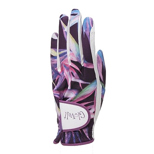 Glove It Ladies Golf Glove - Lightweight and Soft Cabretta Leather Golf Glove for Womens, Features UV Protection - Bird of Paradise